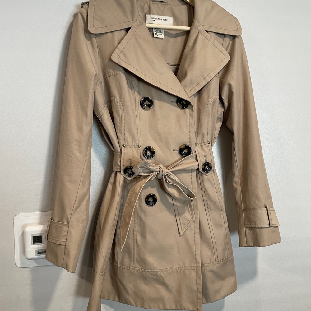 EUC Tan Trench Coat by Jones New York